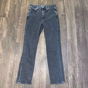 Madewell 24 washed black perfect Vintage jean fair trade